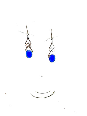 Blue Onyx Earrings