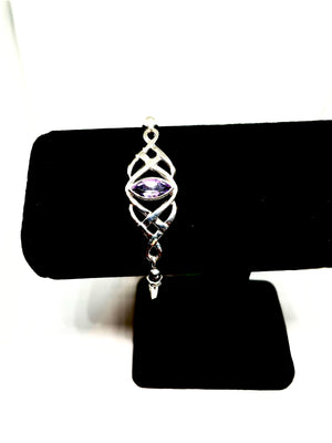 Love Knot with Amethyst