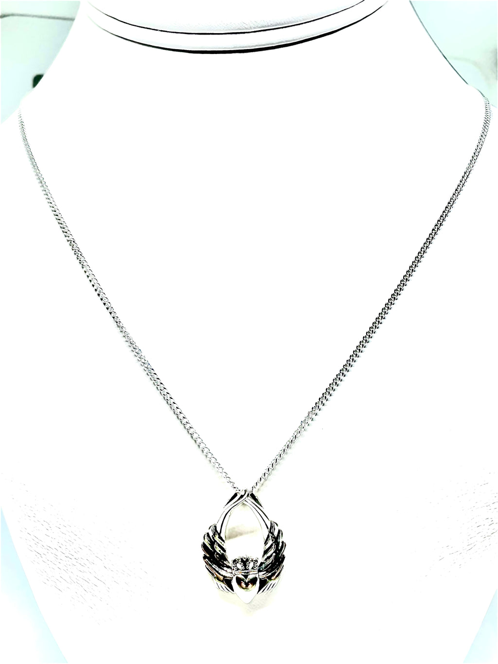 Claddagh Pendant with Wings