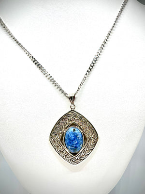 Denim Lapis Lazuli Pendant